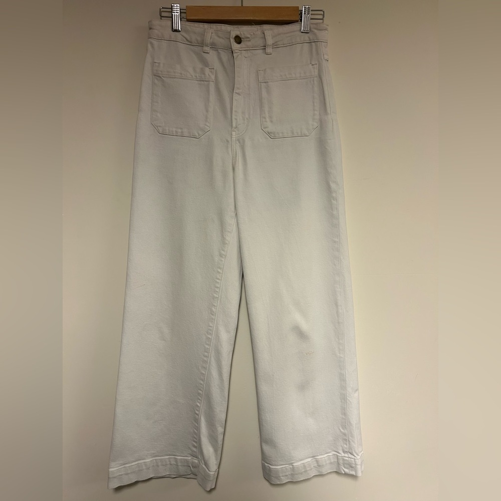 ROLLA'S White Wide Leg Jeans